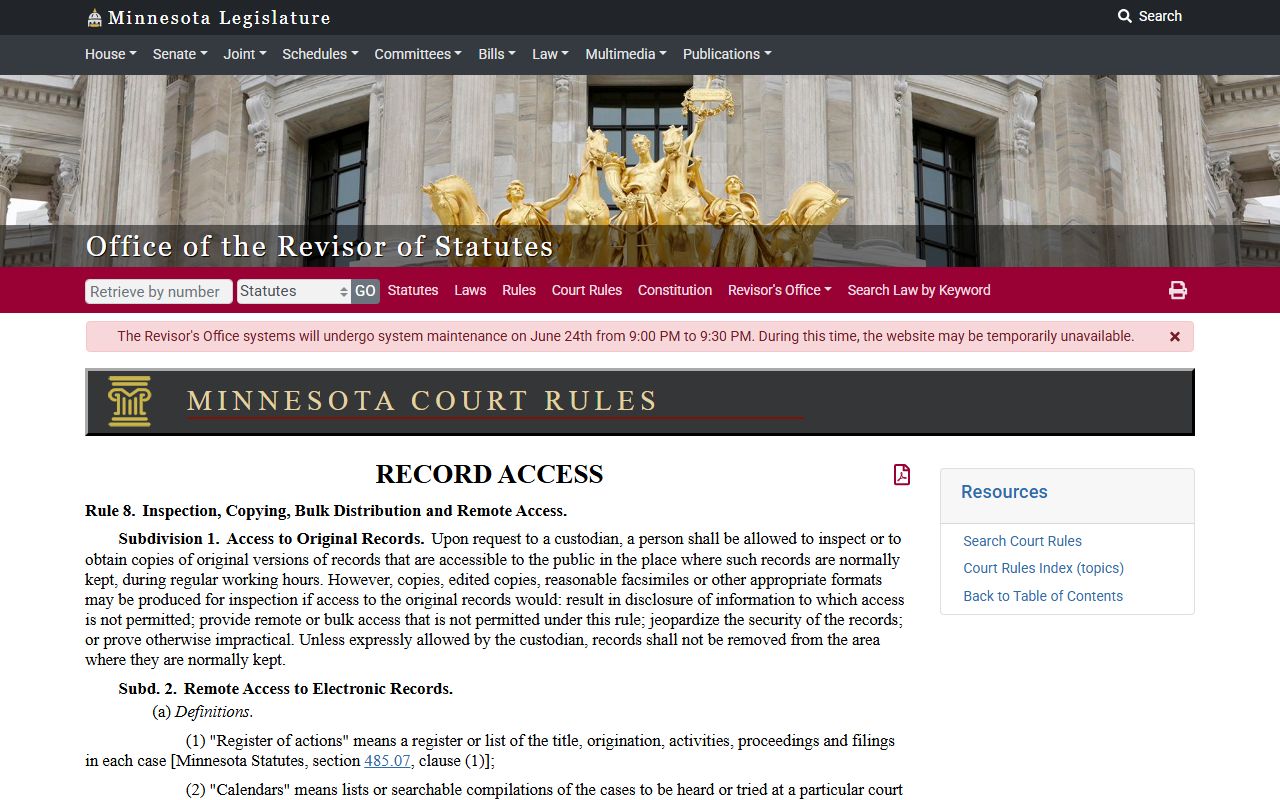 Jackson County court records judicial remote access rule