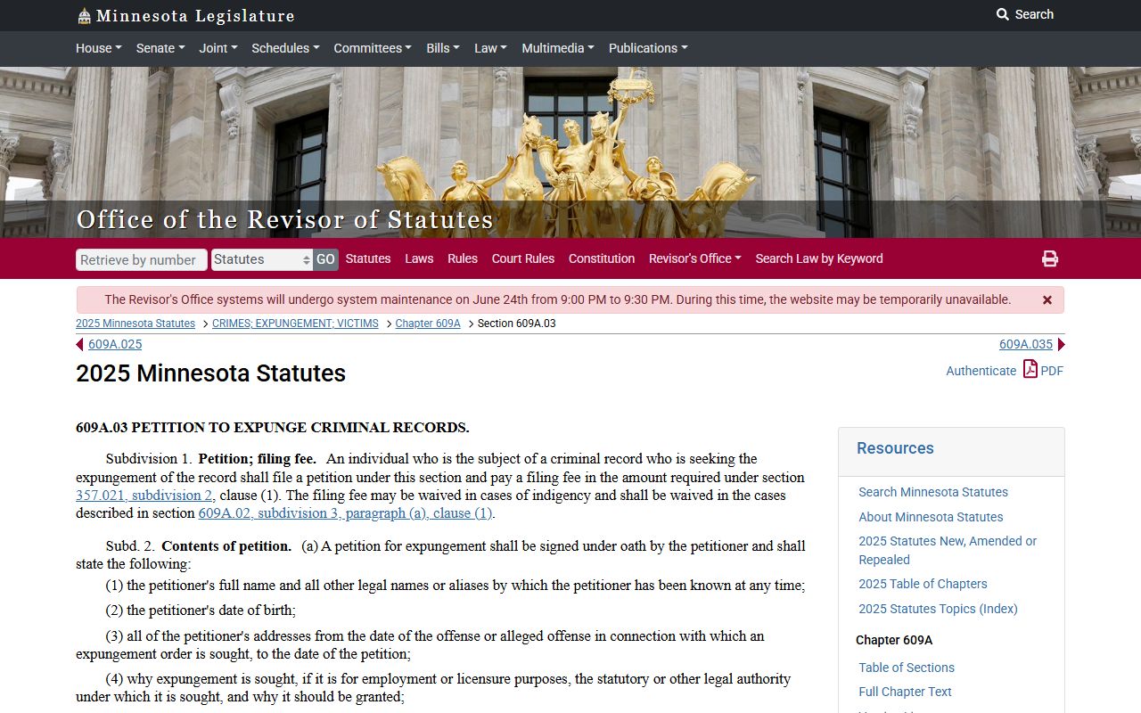 Jackson County criminal court records expungement petition procedure