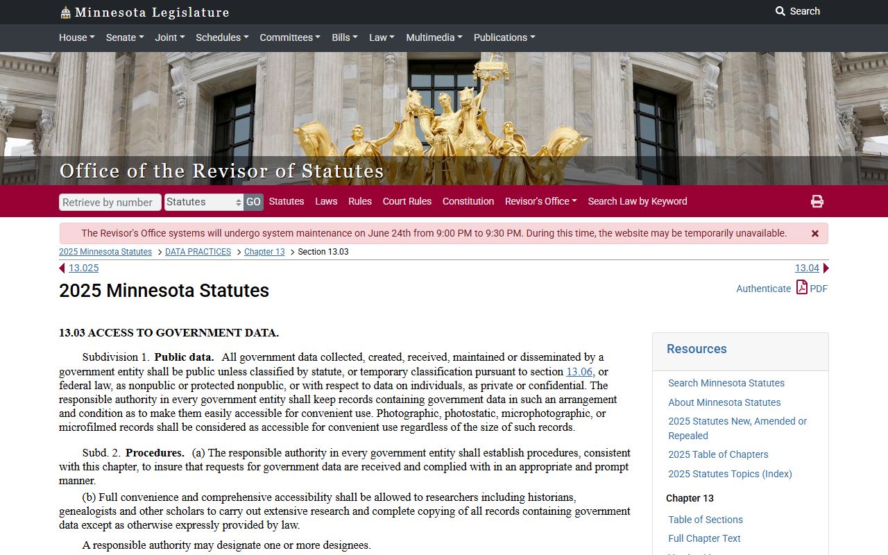 Jackson County criminal court records government data practices