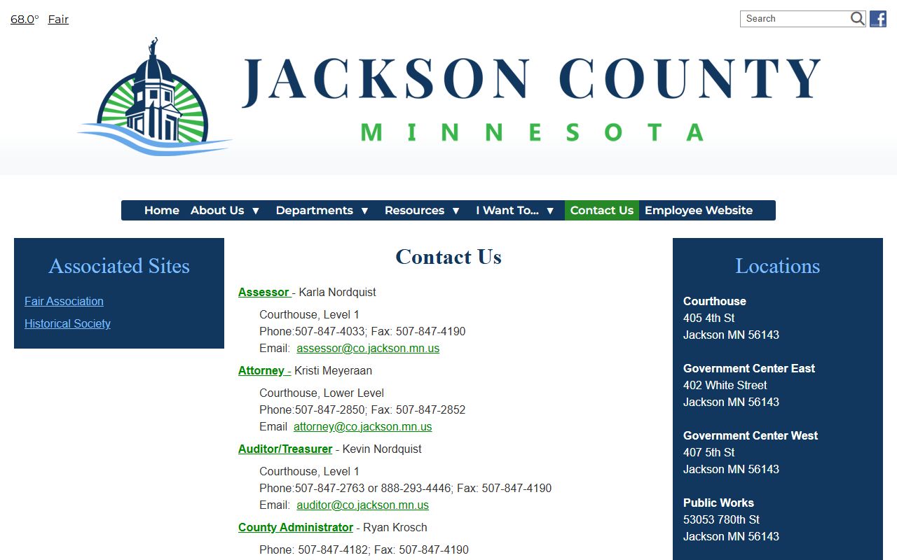 Jackson County court records contact directory
