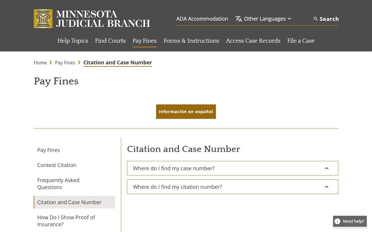 Jackson County traffic court records citation number help