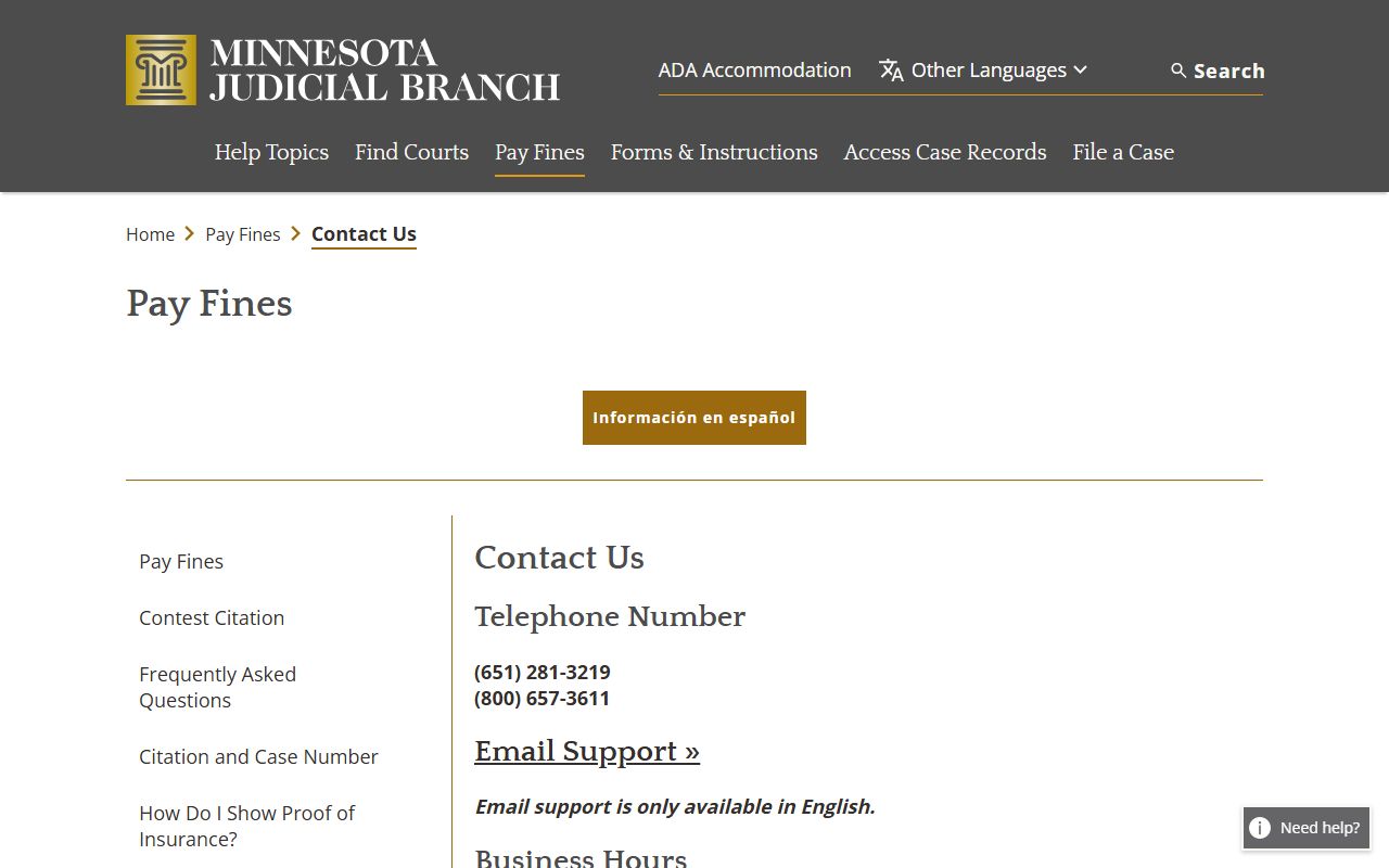 Jackson County traffic court records Court Payment Center contact